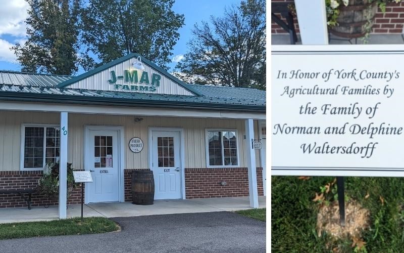 J-Mar Farms, located next to the WellSpan Heart and Vascular Center, provides fresh and local ingredients for WellSpan and the community. The market stands in honor of York County agricultural families, funded by the Waltersdorff  family.