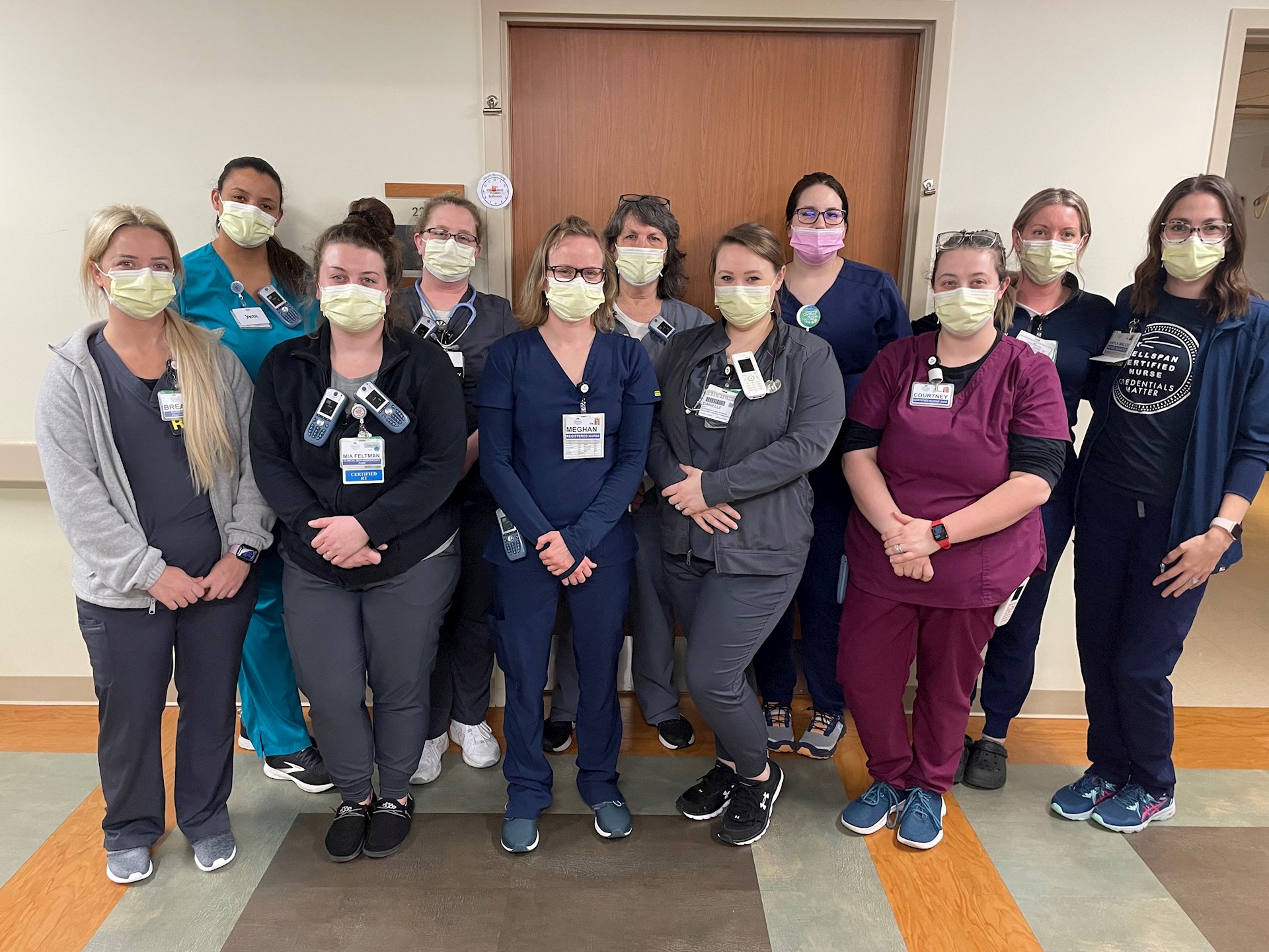 WellSpan Chambersburg Hospital intermediate care team unit team members helped care for Ale Dickerson during his long hospital stay.