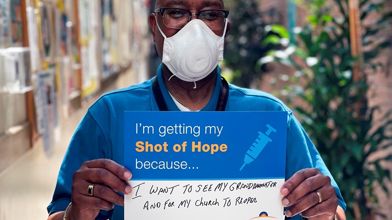 ‘There’s hope’: Church elder, Crispus Attucks worker gets COVID-19 vaccine