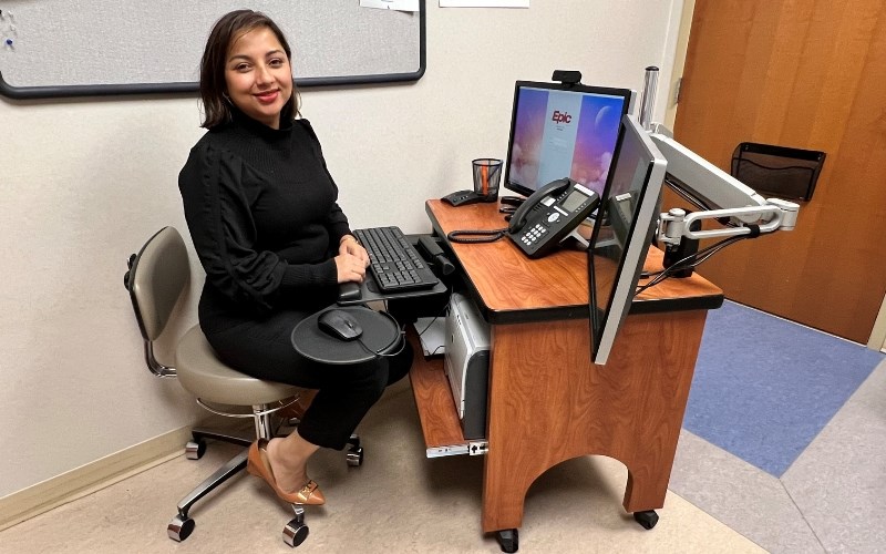 Dr. Aashrayata Pandit, a WellSpan neurologist, recently returned to work after a heart attack caused by a condition called spontaneous coronary artery dissection. WellSpan diagnosed her condition.