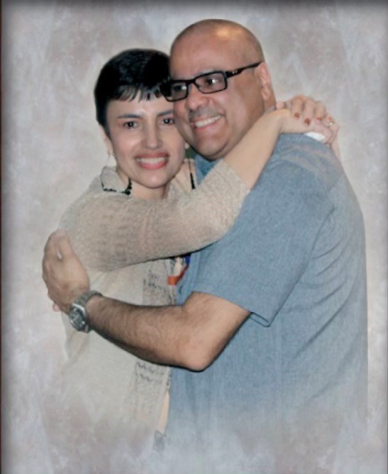 David Santiago and his late wife, Betsy, who died from cancer in 2020.