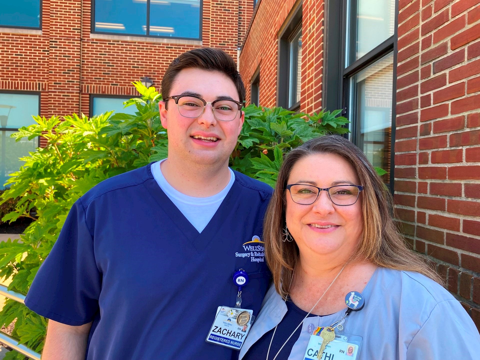 Zach Gibbs followed in the nursing footsteps of his mom, Cathi.