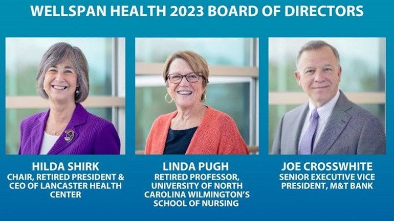 WellSpan Health announces changes to the 2023 Board of Directors