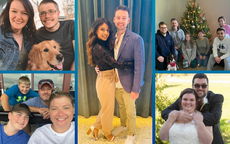 Some of our WellSpan couples include (clockwise, from top left) Amy and Nathan Schlegel; Dr. Tina Pakala and Dr. Frank Senatore; Jodi and Daren Myers; Amanda and Andrew Troutman; and Kimberly and Michael Glatfelter.