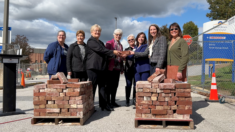 WellSpan York Hospital donates 1,000 bricks from razed Ketterman Building for fundraiser to support nursing student scholarships 