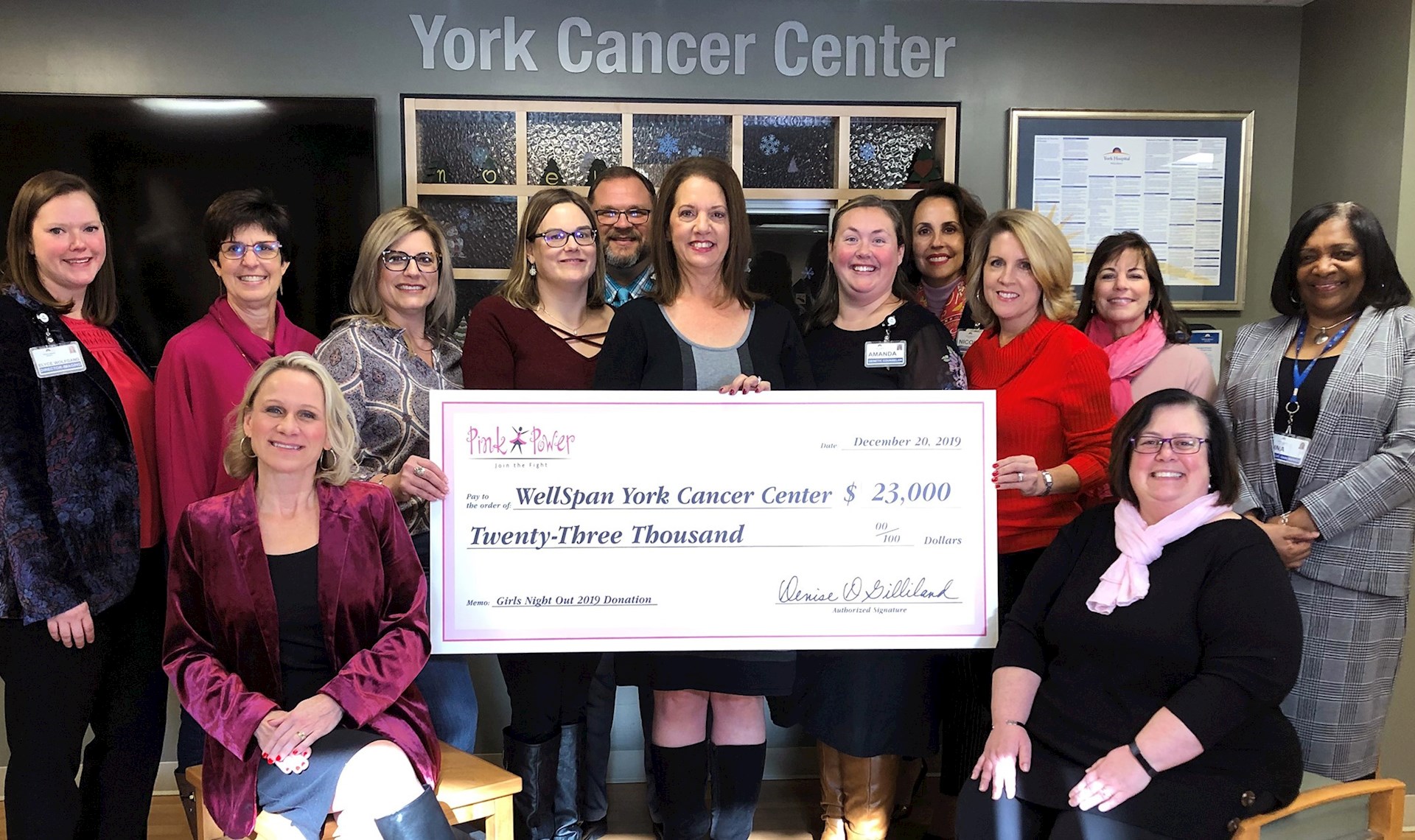 Pink Power donation helps cover patient medical expenses at WellSpan